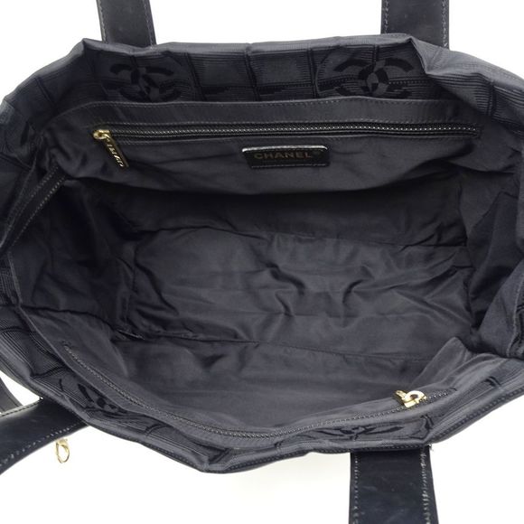Chanel New Travel Line Tote Bag PM Black Nylon x Leather - Picture 4 of 5